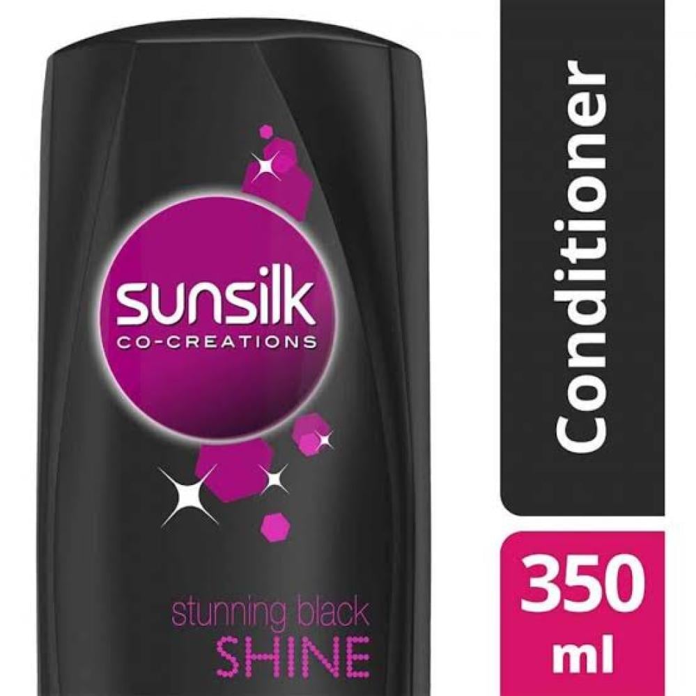 صانسيلك بلسم لمعان ساحر للشعر الاسود 350 مل