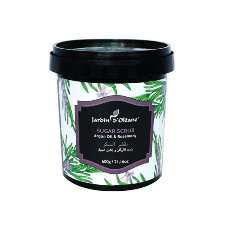 جاردن اوليان مقشر السكر زيت الارجان واكليل الجبل 600 جم