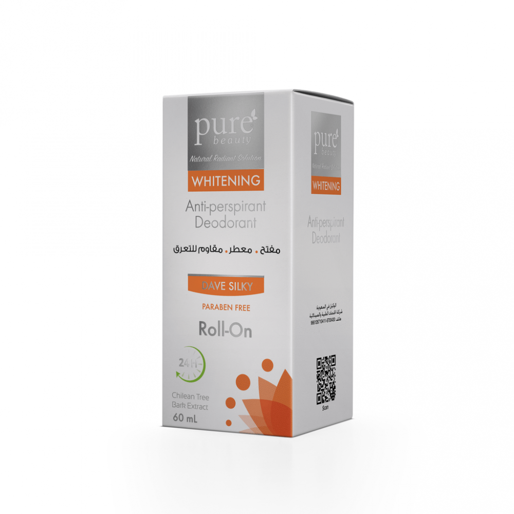 بيور بيوتى رول اون مفتح ومقاوم التعرق ديف سيلكى 60 مل