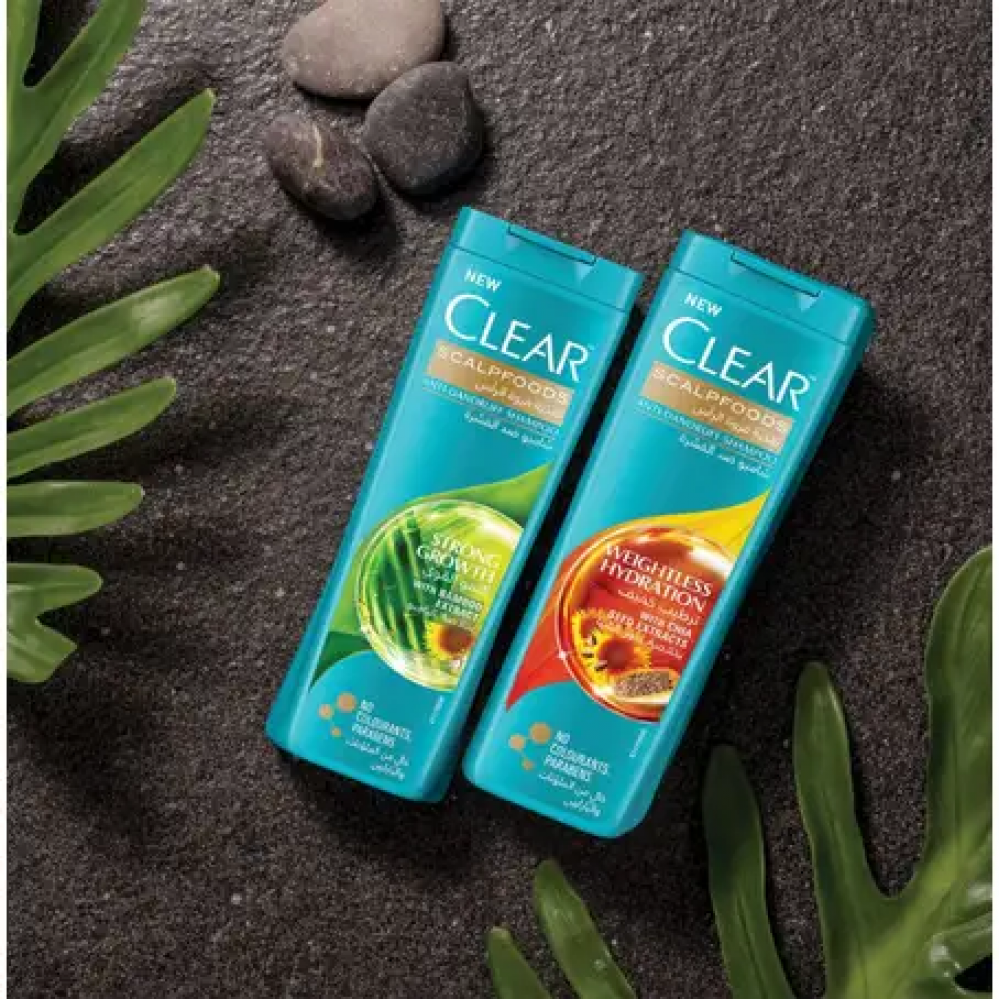 كلير شامبو رجالي بخلاصة بذور الشيا ترطيب خفيف 400 مل