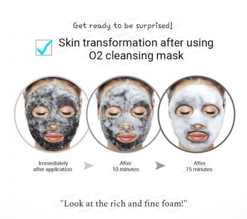 بيورديرم قناع  التنظيف العميق وترطيب البشرة بالفحم وفقاعات الاكسجين