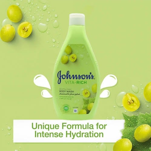 جونسون سائل استحمام VITA RICH مع بذور العنب 250 مل