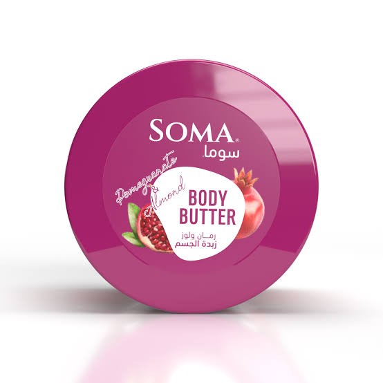 سوما زبدة مرطبة للجسم بالرمان واللوز المغذي 350 مل
