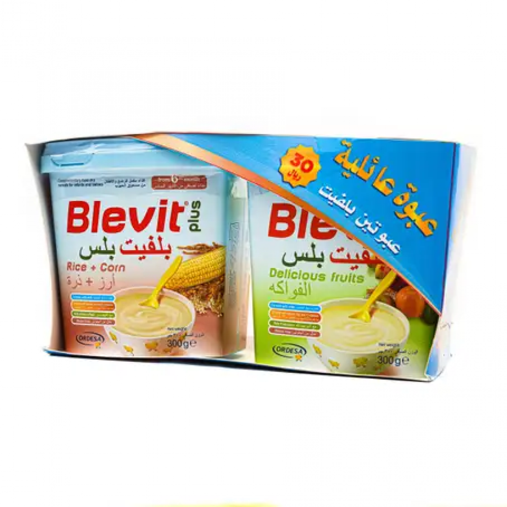 بلفيت طعام اطفال الفواكة + ارز مع ذرة 300 جم