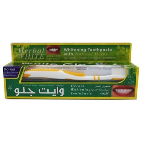 وايت جلو معجون اسنان مبيض بالاعشاب 150جرام