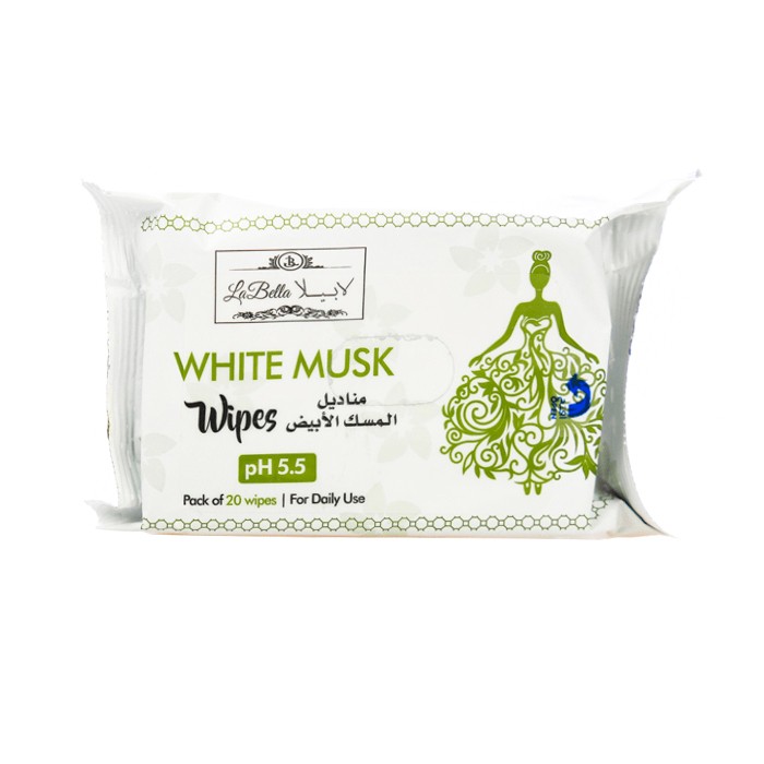 لابيلا مناديل المسك الابيض 20 منديل