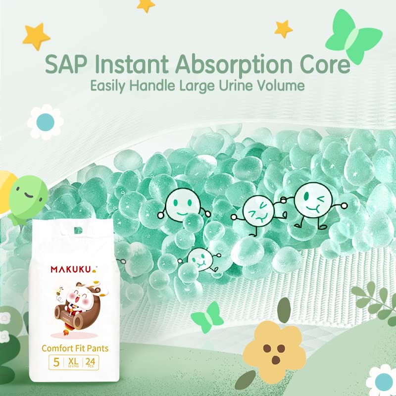 ماكوكو كمفورت فيت حفايض للاطفال مقاس (5) 24حفاض