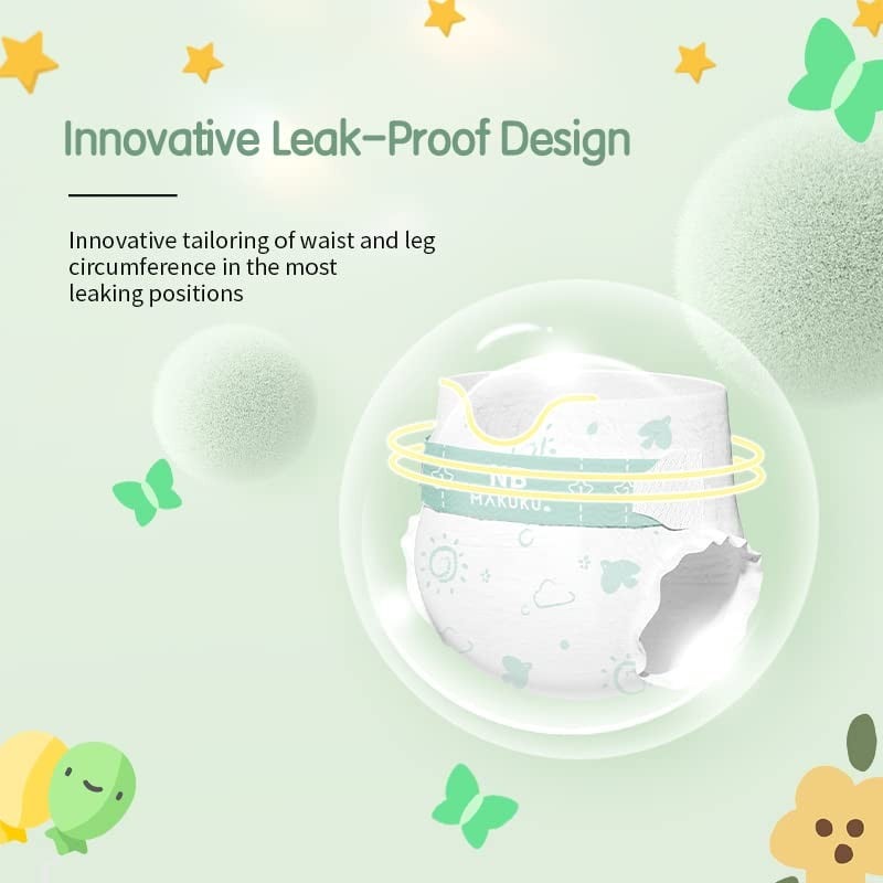 ماكوكو كمفورت فيت حفايض للاطفال مقاس (2) 30 حفاض