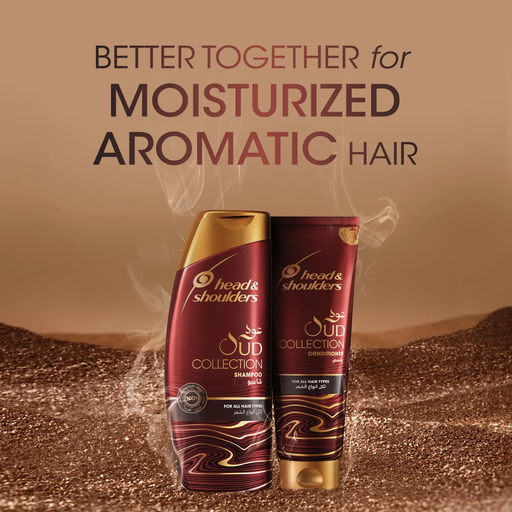 هيد اند اشولدرز شامبو ضد القشرة بالعود 400 مل .