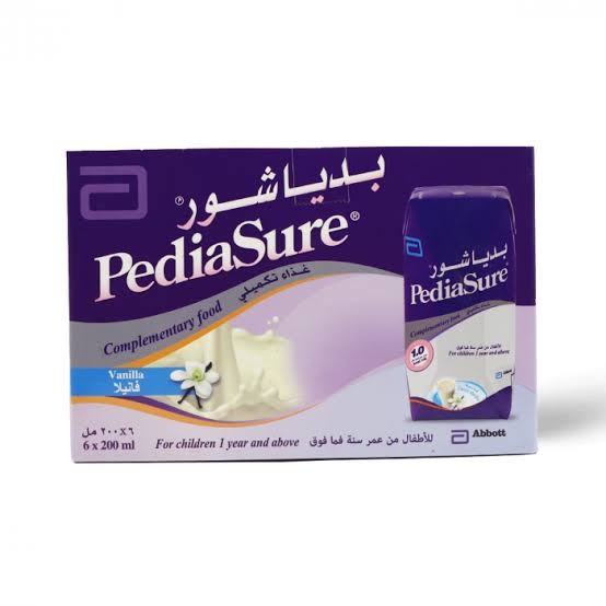 بدياشور سائل فانيلا غذاء متكامل من عمر 1 سنه 6*200مل