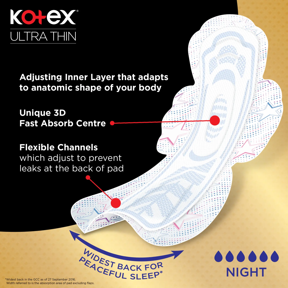 كوتكس الترا الليلية الطبيعية 14 حبة
