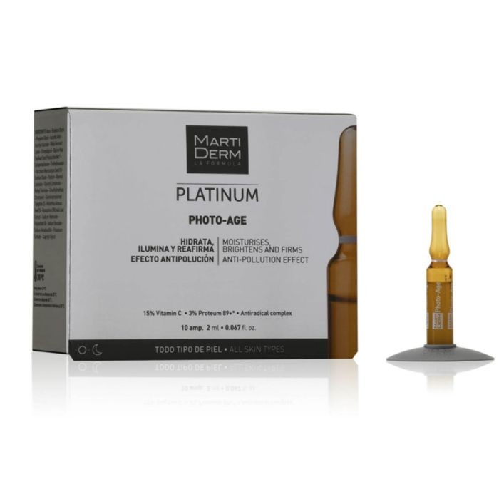 مارتيديرم بلاتينيوم فوتوايج امبولات مفتحه ومرطبه للبشرة 10 امبولات