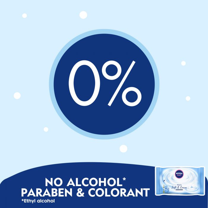 نيفيا بيبي مناديل مبلله بالكريم الناعمه  2+1 (3×63)