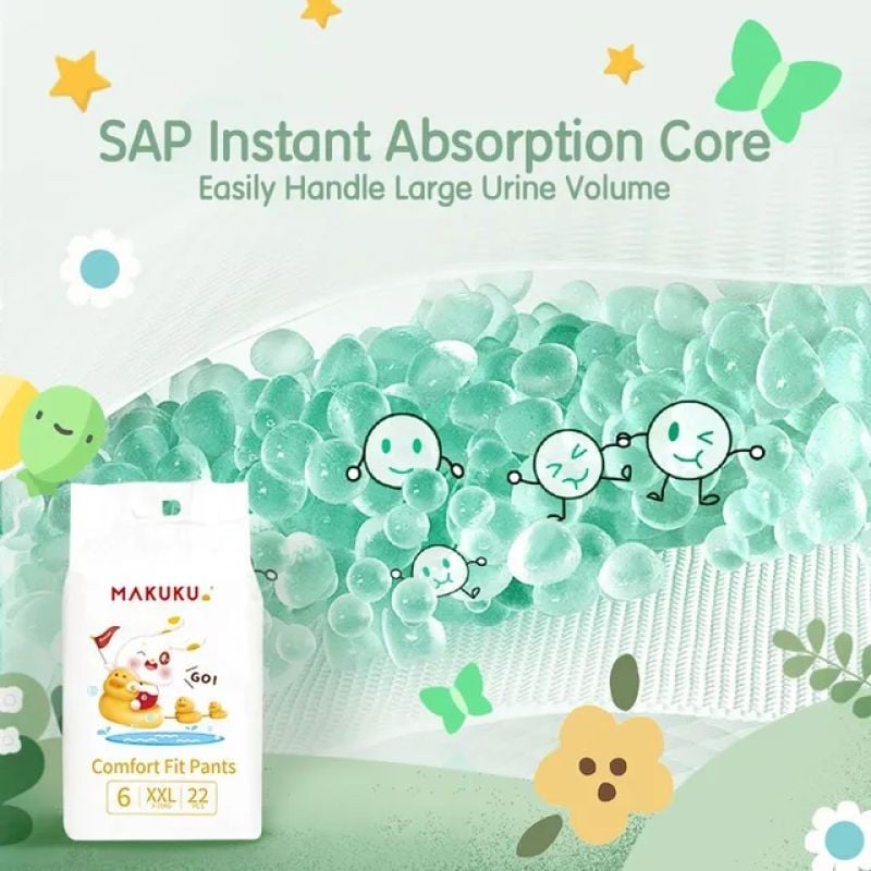 ماكوكو كمفورت فيت حفايض للاطفال مقاس (6) 22حفاض