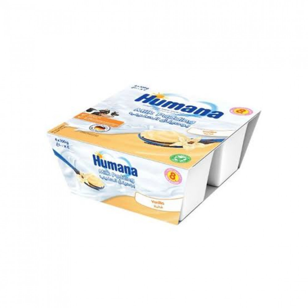 هيومانا بودينج طعام اطفال فانيلا 4 *100 جرام