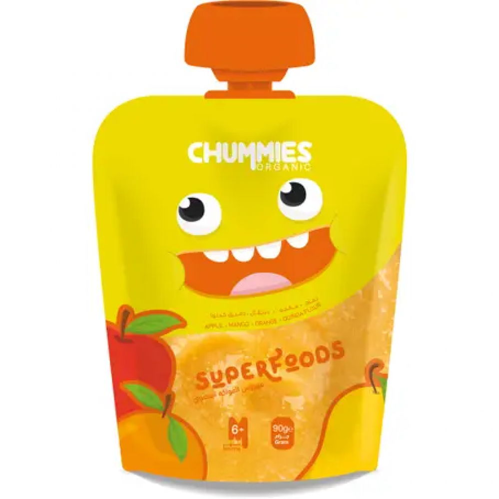 تشاميز اورجانيك طعام اطفال سوبر فودز 90جم + 6 شهور