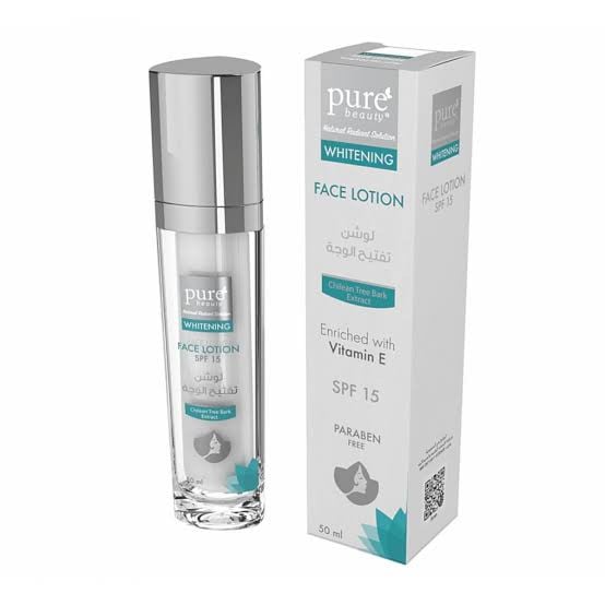 بيور بيوتى لوشن تفتيح الوجه 50 مل 15 SPF