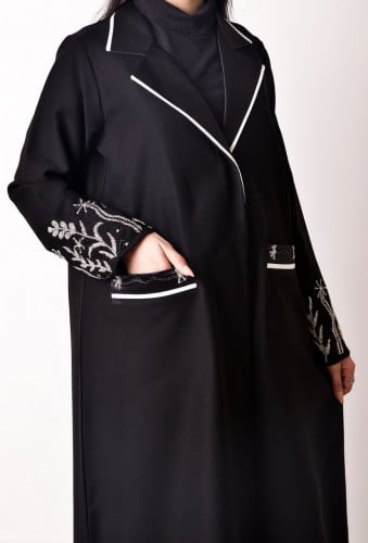 عباية تطريز شك يدوي