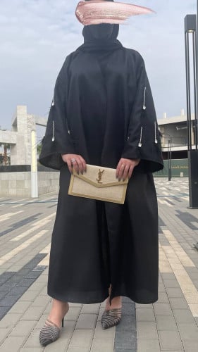 عباية تفته روسي الكم شك بالفصوص والريش