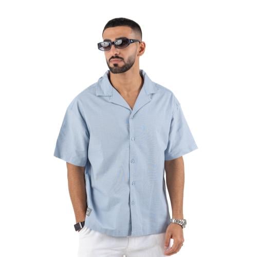 Sky Blue Linen Shirt