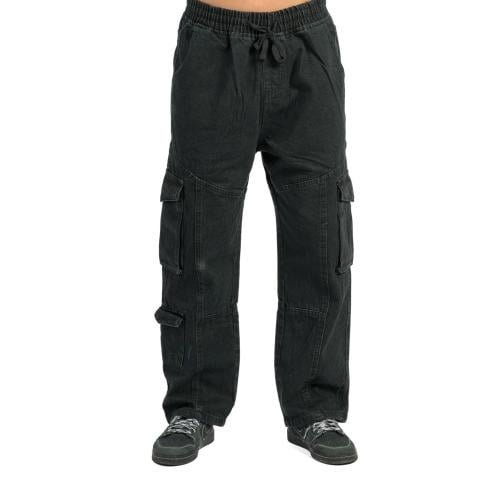 Black cargo jeans