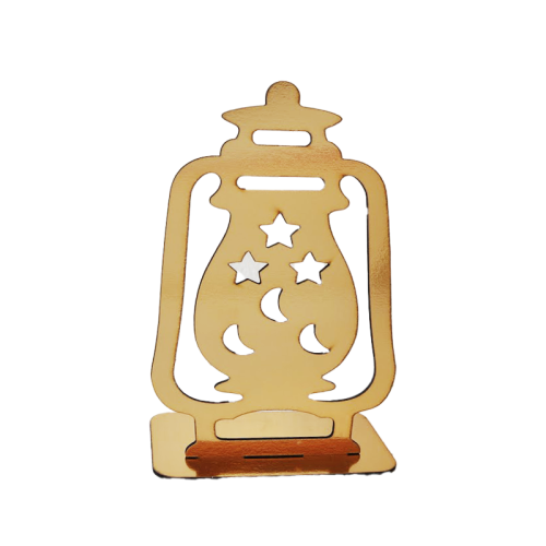 استاند ديكور رمضاني ذهبي 20 سم