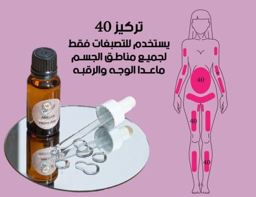 مقشر أحماض الفواكة تركيز 40