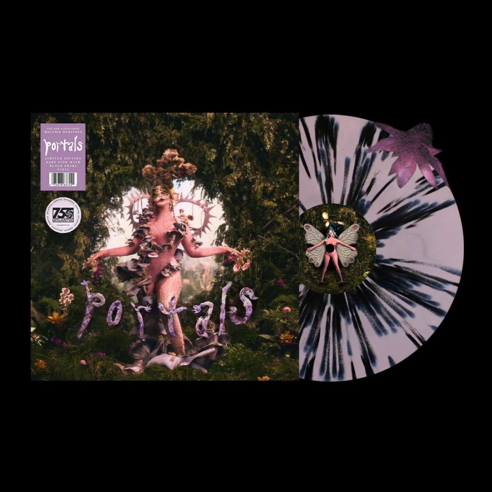 Melanie Martinez - PORTALS (Pink with Black and White authentic Splatter Swirl Vinyl)