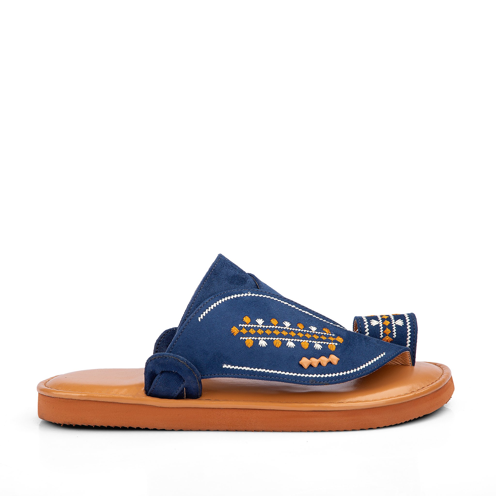 نعال شرقي كحلي مطرز ونعل طبي جملي