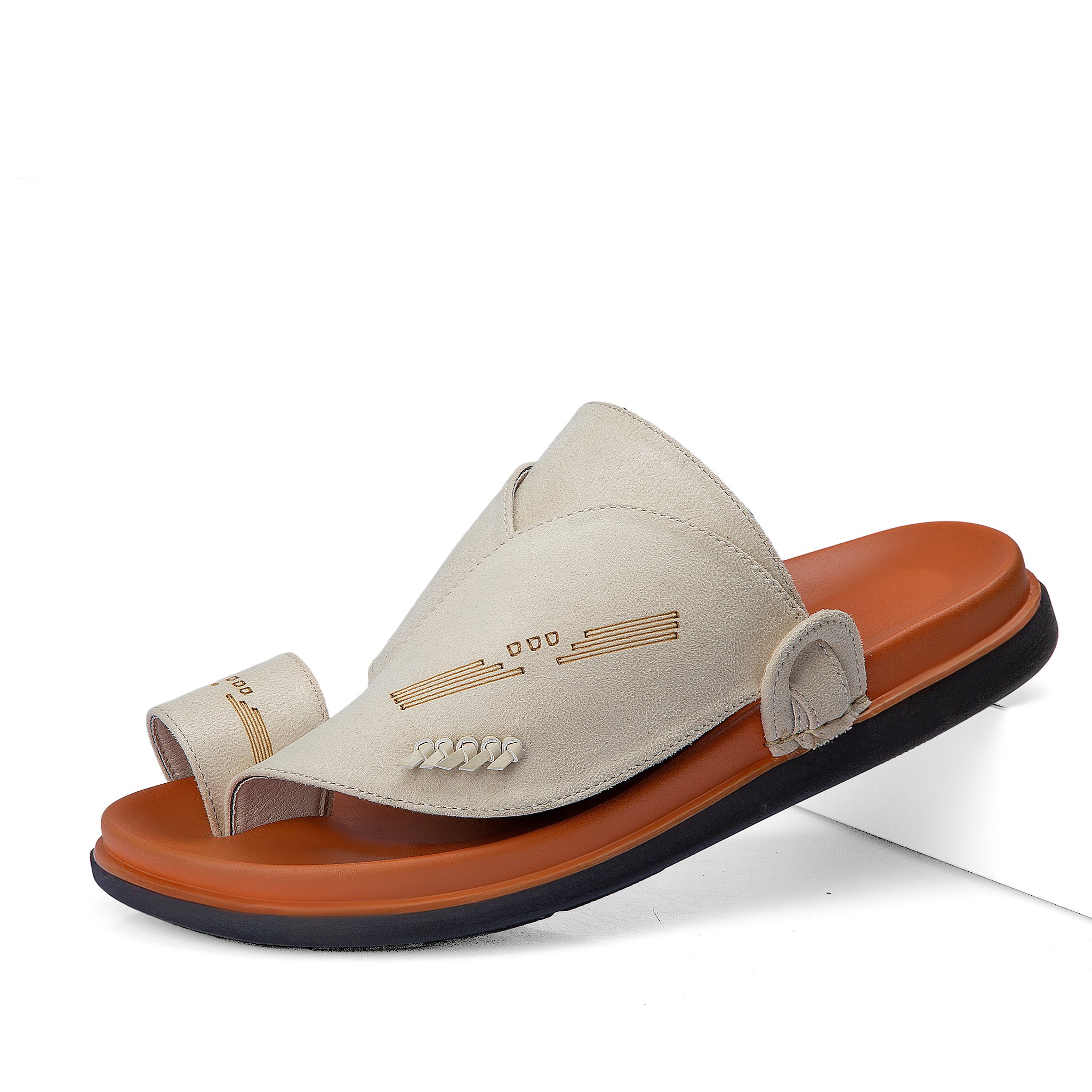 نعال شرقي بلون العاج والكرمل طبي ومريح