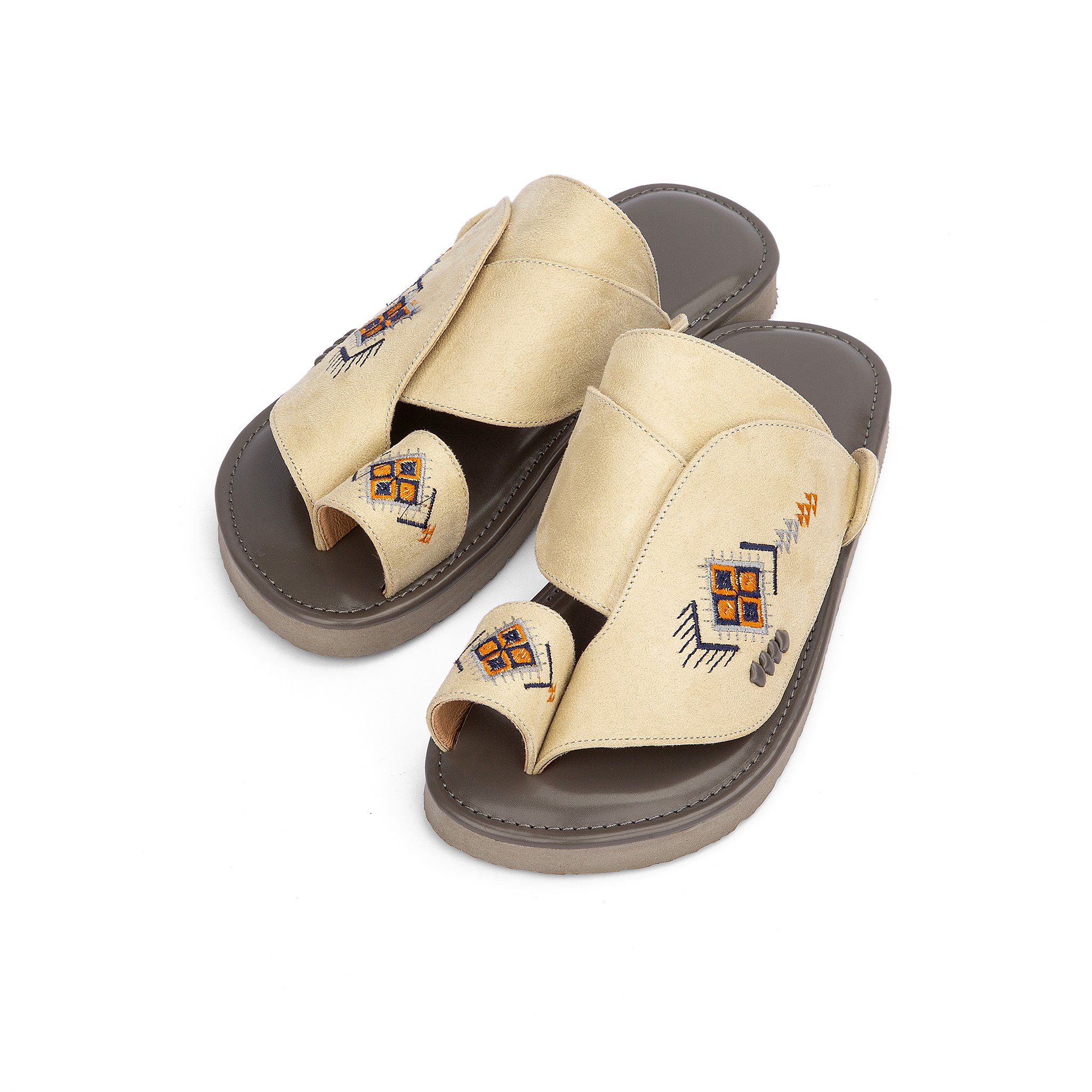 مداس شرقي فاخر جلد سكري مطرز