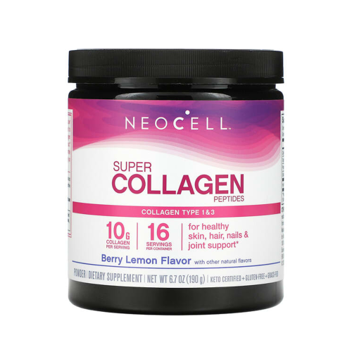 نيوسيل ببتيدات الكولاجين الفائقة 1 و3 ليمون التوت 190 جم