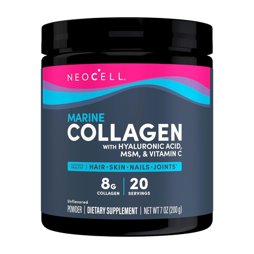 نيو سيل كولاجين بحري بحمض الهيالورونيك للعناية بالبشرة بدون نكهة 200 جم