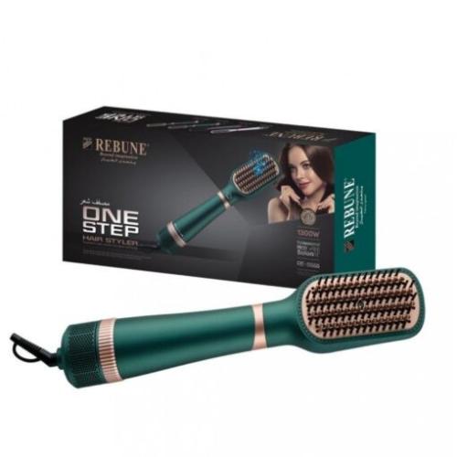 استشوار فرشاة ريبون 2 في 1 بالايونات 1300 واط اللون اخضر- ذهبي RE-8888