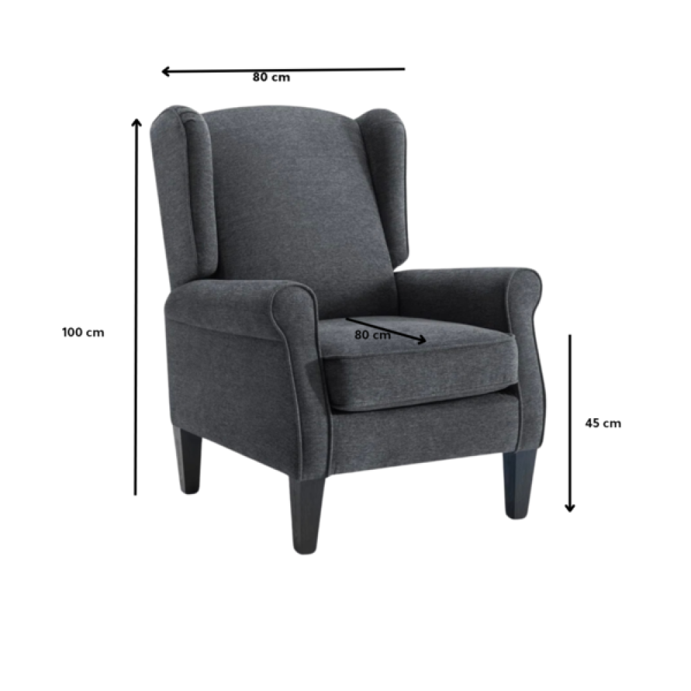 كنب مفرد مميز من قماش الكتان