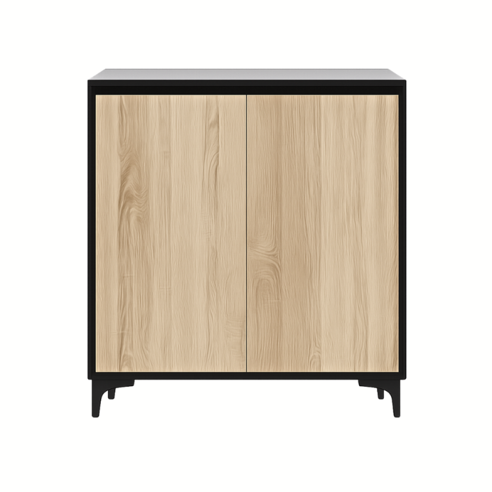 دولاب أحذية خشب صلب بلون بيج