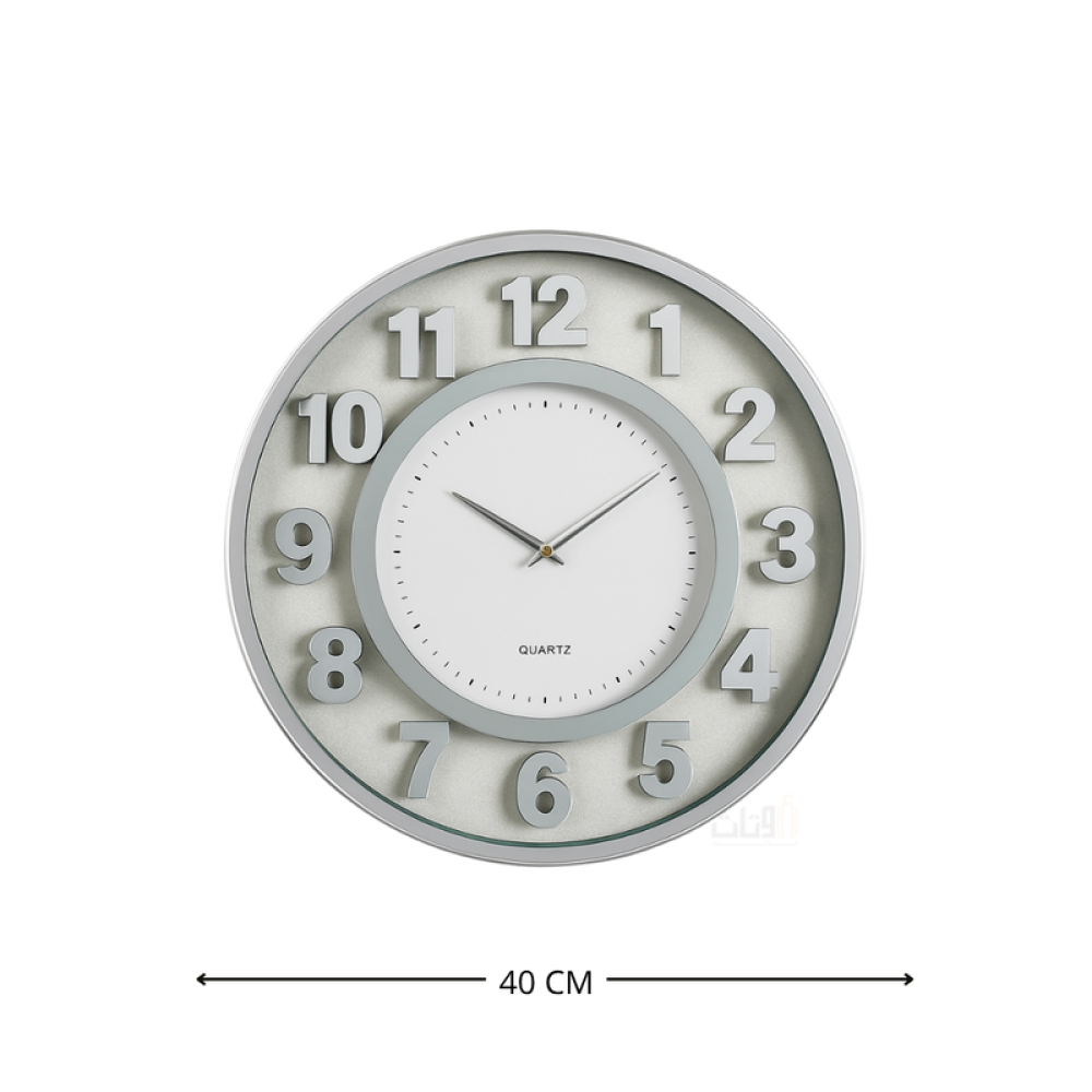 ساعة حائط ديكور عصرية – تصميم دائري فخم