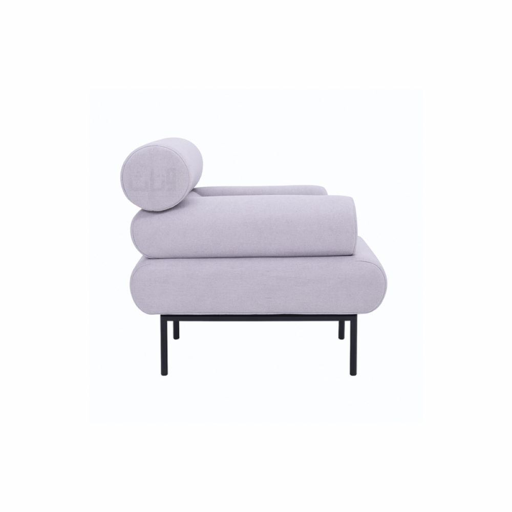 كرسي مفرد عصري بلون رمادي