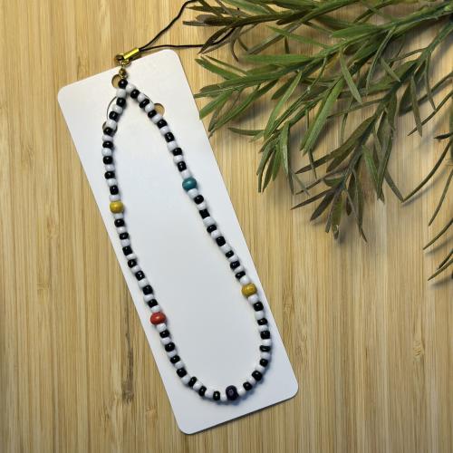 تعليقة جوال - اسود وابيض