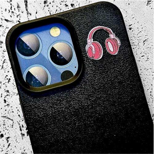 ستيكر حديد - سماعة وردية