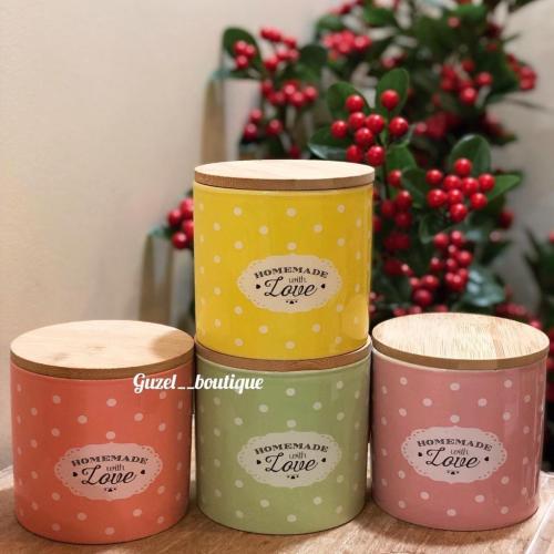 علبة لوف سيراميك - برتقالي