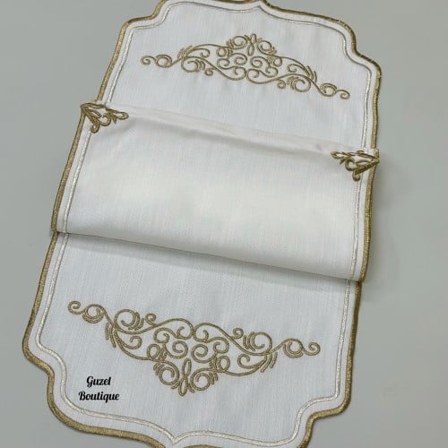 رنر مطرز ذهبي (1)