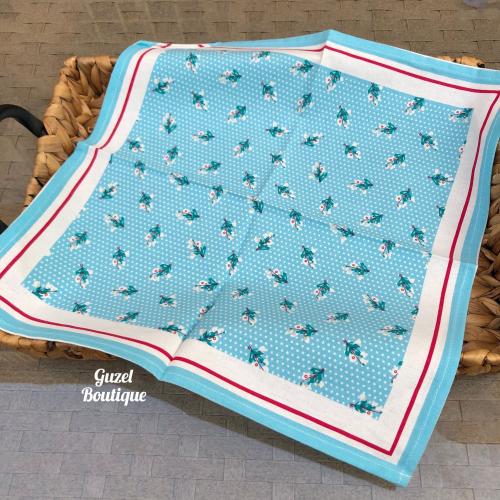 مفرش صينية - سماوي