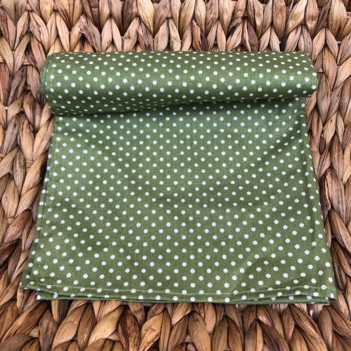 مفرش صينية - اخضر منقط