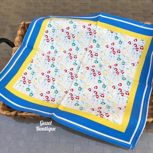 مفرش صينية - ازرق