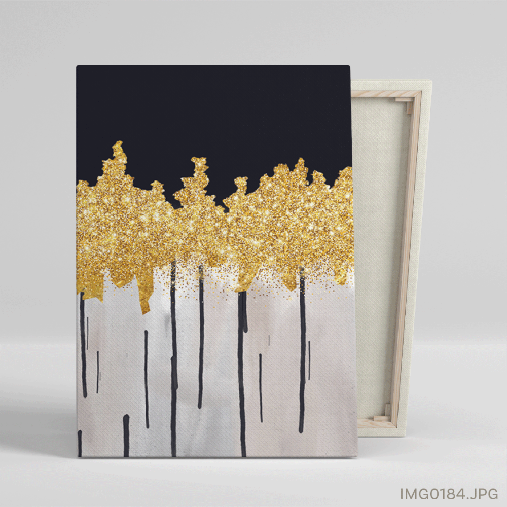Charcoal Backed With Gold - (T-IMG0184)