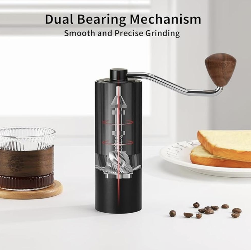 طاحونة يدوية فاخرة مقبض خشبي - لونين | Grinder Stanel Steel