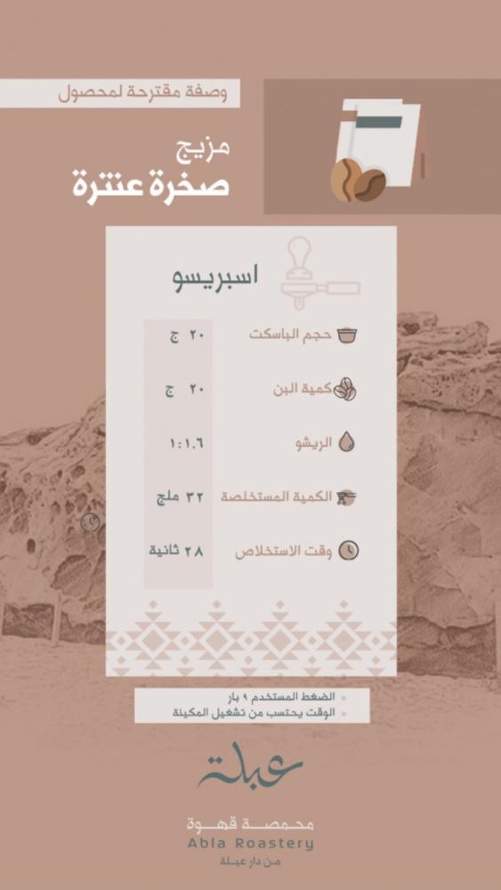 مزيج صخرة عنترة - محمصة عبلة 250جرام