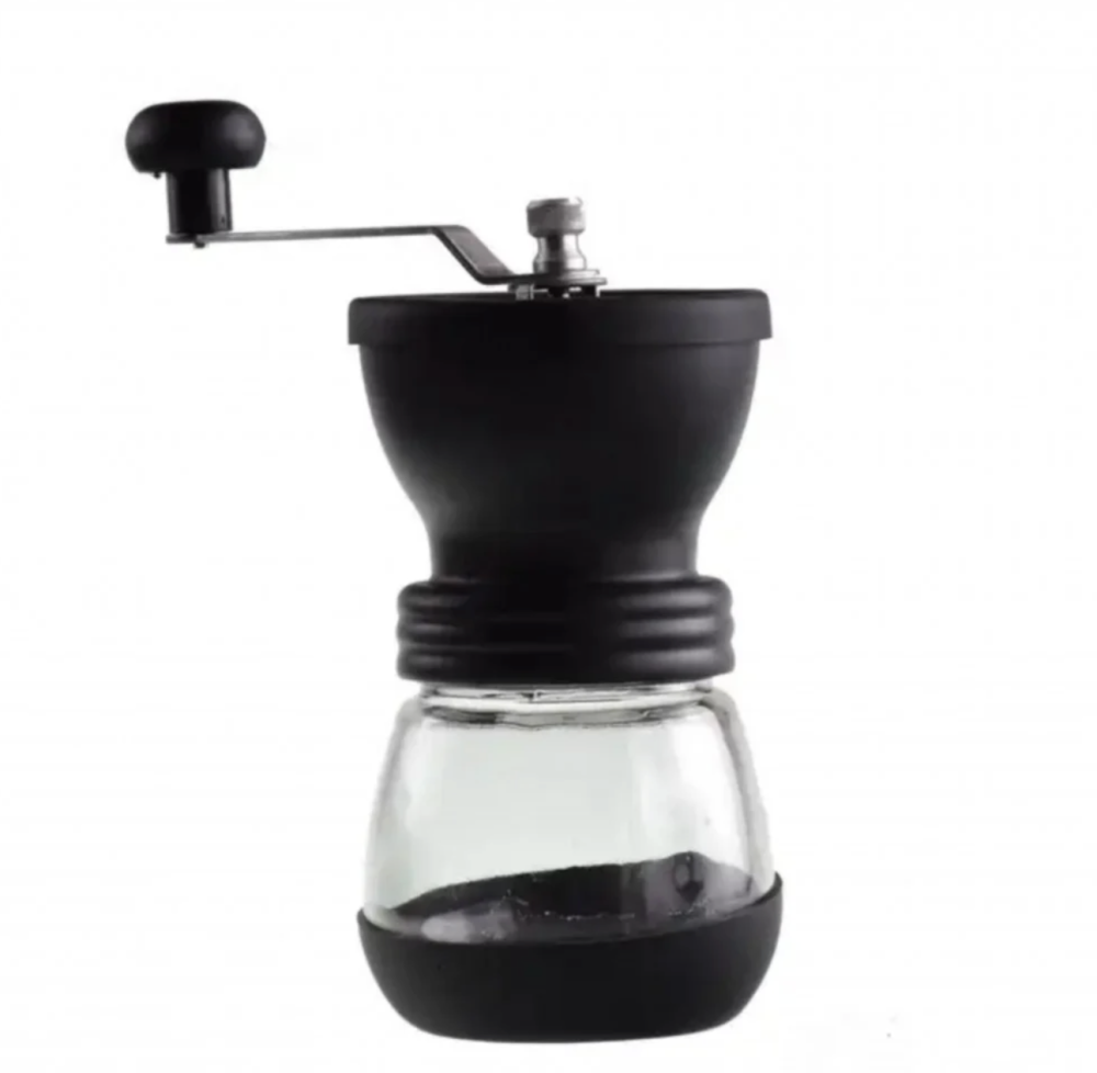 طاحونة القهوة اليدوية , مع وعاء الطحن