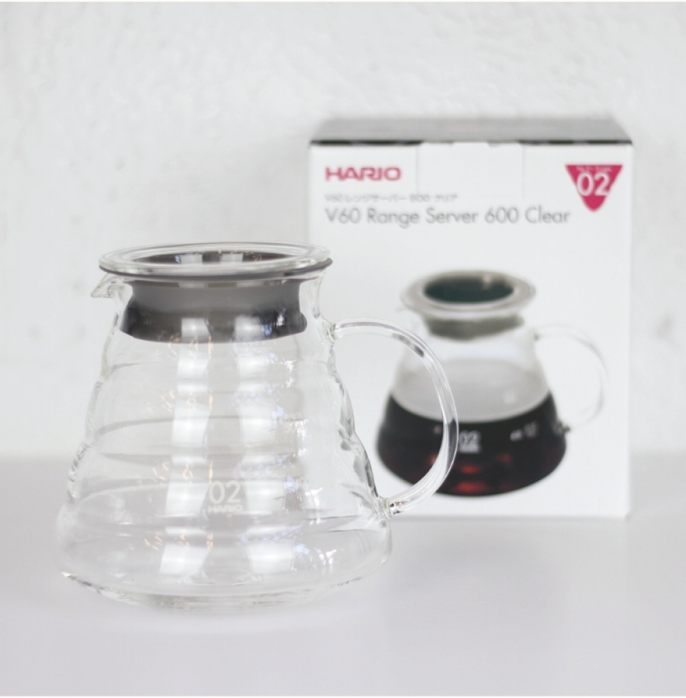 سيرفر V60 زجاج من هاريو بعدة مقاسات